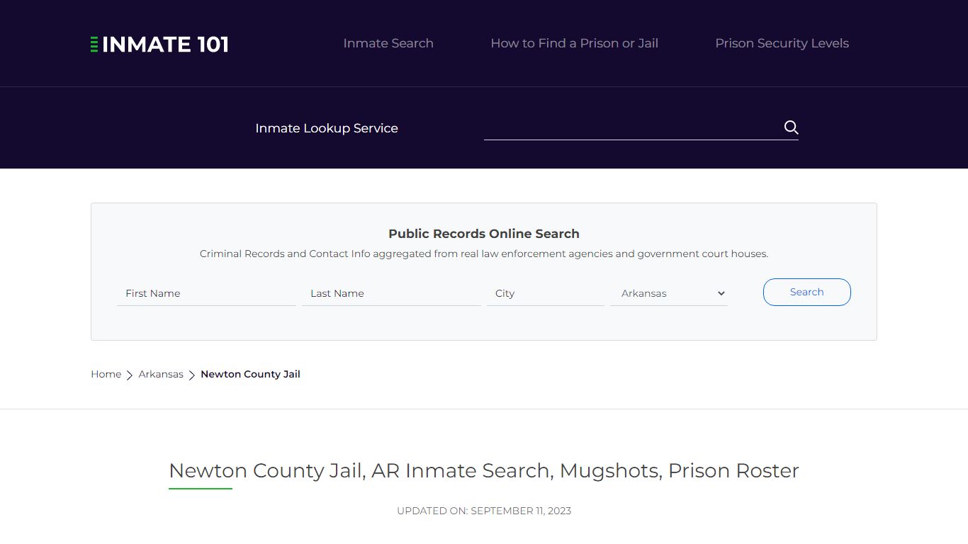 Newton County Jail, AR Inmate Search, Mugshots, Prison Roster